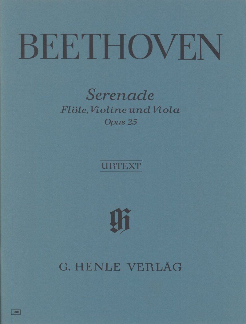 Serenade Op 25 D for Flute, Violin, Viola by Gerlach, Beethoven, G. Henle Verlag, 1 Page