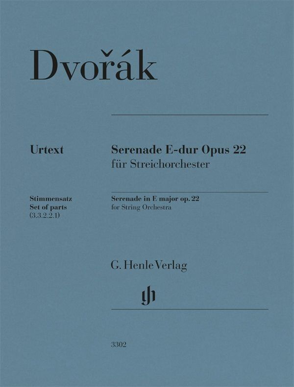 Dvorak Serenade in E Major Op. 22 String Orchestra Parts by G. Henle Verlag