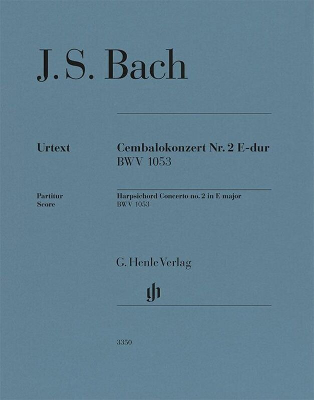 Bach - Harpsichord Concerto No 2 E Major BWV 1053 Full Score by G. Henle Verlag, 54 Pages