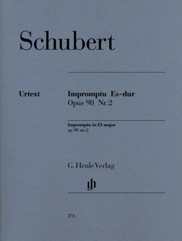 Schubert - Impromptu E Flat Major Op 90 No 2 (Softcover Book)