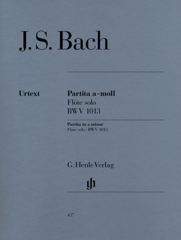 Bach - Partita (Sonata) A Min Bwv 1013 Flute Solo (Softcover Book)