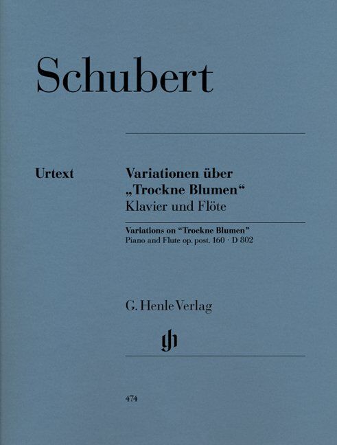 Schubert Variations on Trockne Blumen E minor Op. 160 for Flute and Piano — view 2