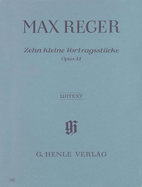 Little Pieces 10 Op 41 by Max Reger for Piano Solo - Urtext Edition, 32 Pages, G. Henle Verlag