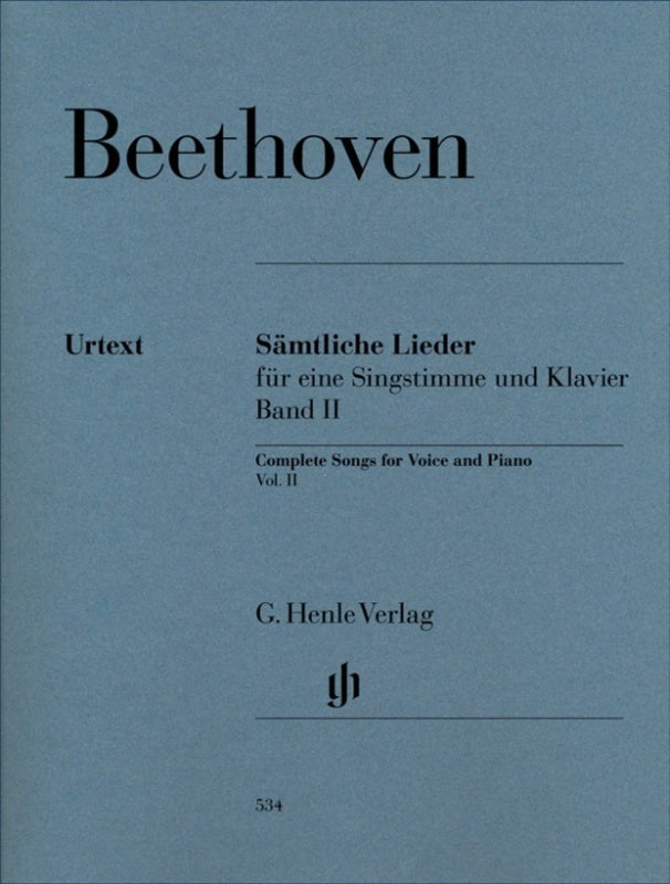 Beethoven - Complete Songs Vol 2 Ed Luhning (Softcover Book)
