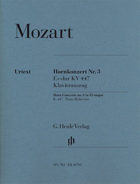 Mozart Horn Concerto No. 3 in E Flat K. 447 with Piano Reduction by Jan Philip Schulze