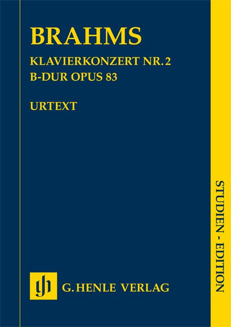 Brahms: Piano Concerto No. 2 in B Flat, Op. 83 — Study Score (G. Henle Verlag)