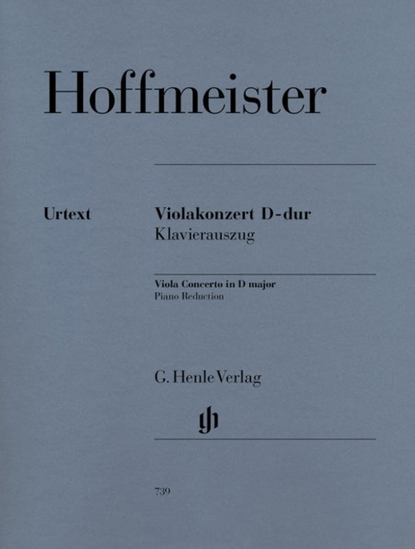 Hoffmeister - Concerto D Maj Viola/Piano Book