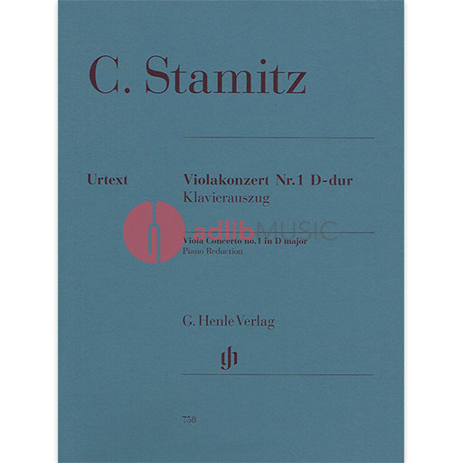 Stamitz - Concerto #1 in D Major for Viola with Piano Accompaniment Henle Urtext HN758 — view 2