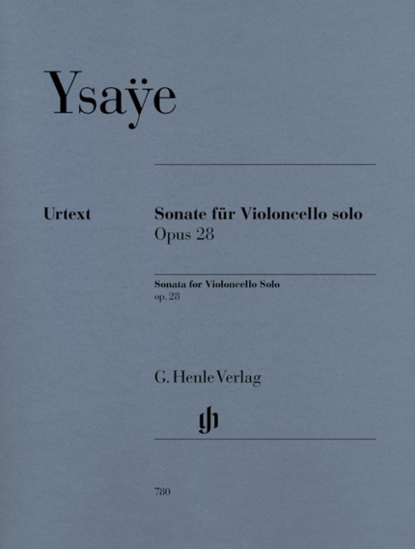 Sonata Op 28 Vlc Solo Urtext (Softcover Book)