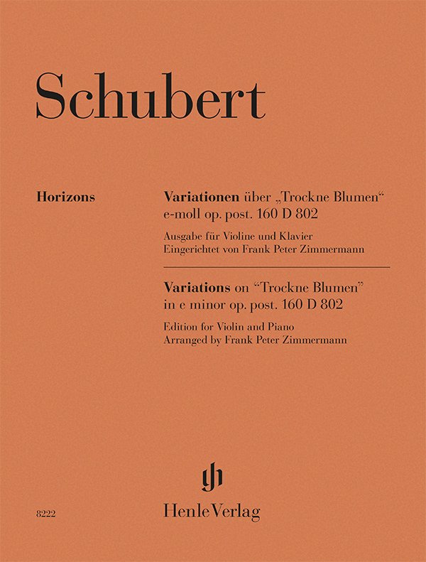 Schubert - Variations On Trockne Blumen For Violin And Piano (G. Henle Verlag)