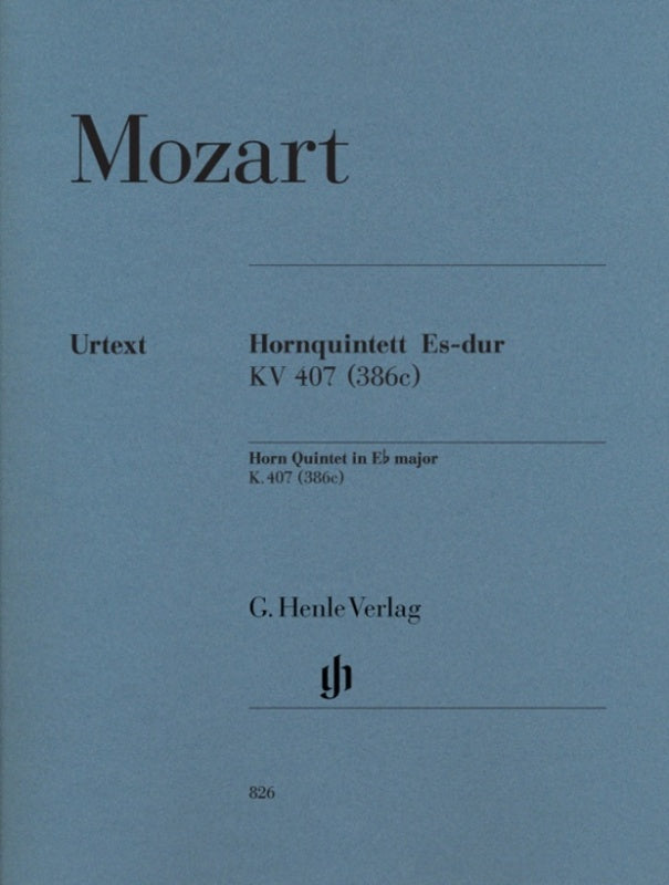 Horn Quintet K 407 E Flat Parts (Set Of Parts) Book