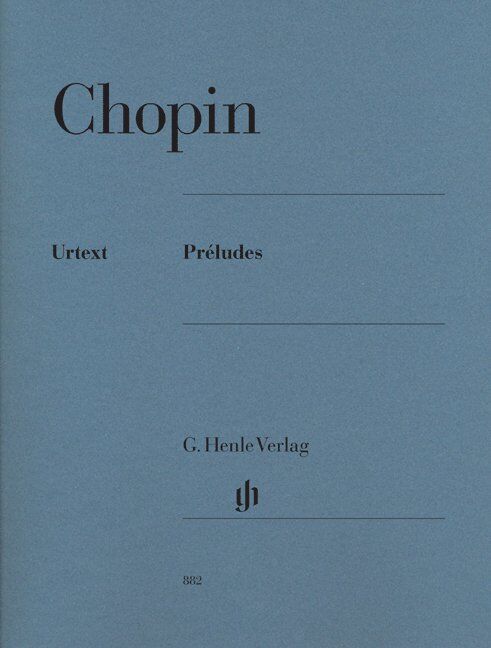 Chopin Preludes Urtext Edition by Mullemann, Piano Solo, 88 Pages, G. Henle Verlag