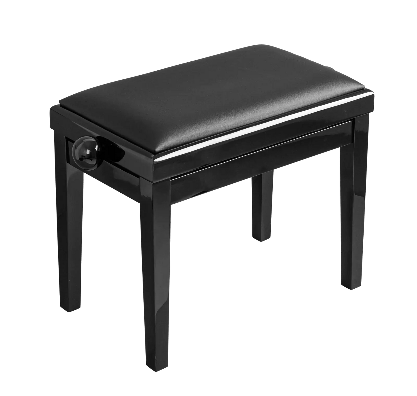 Hemingway HPB22B Piano Bench - Polished Ebony