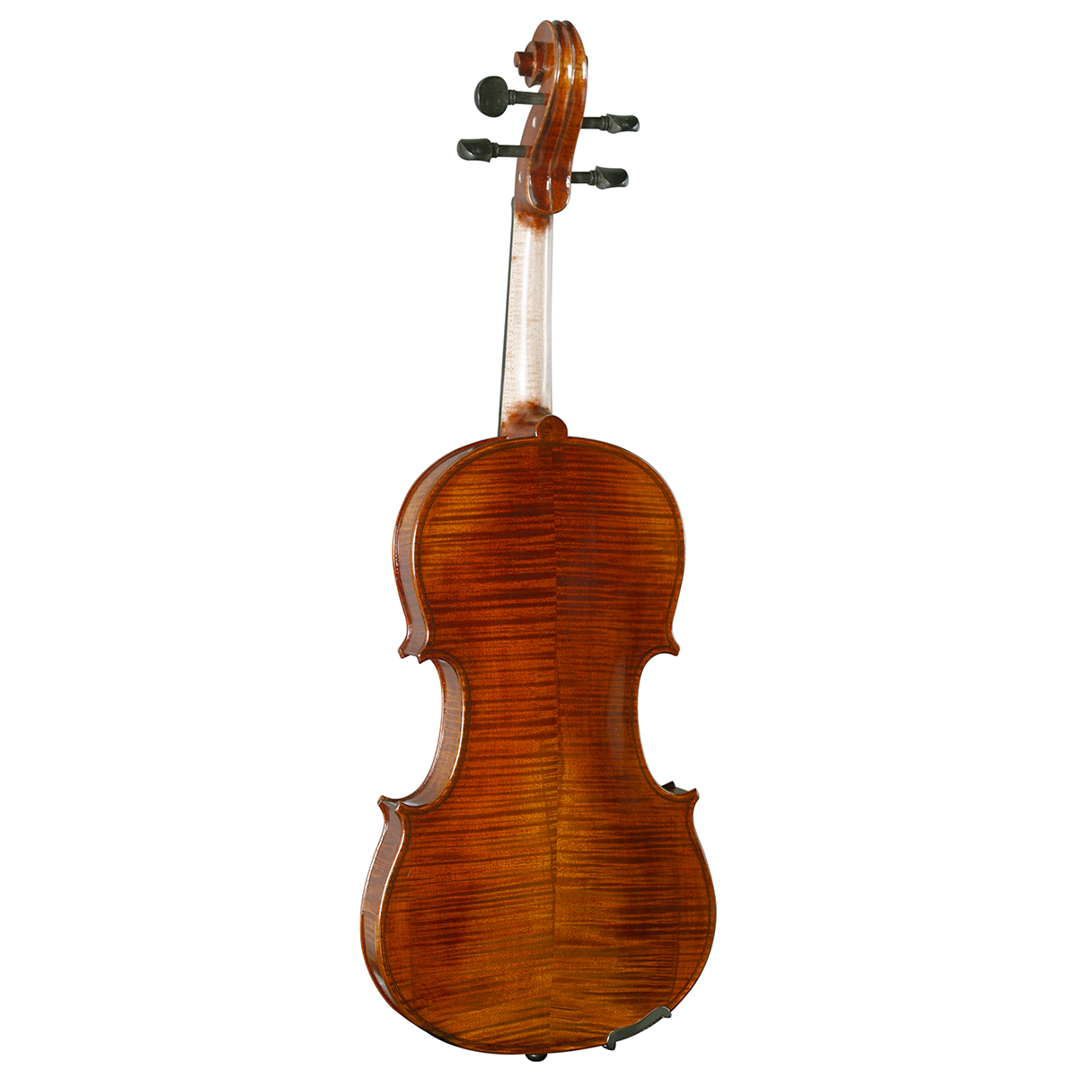 Hidersine Piacenza 4/4 Violin Outfit with Bow, Case, Rosin, Ebony Components, Hand-Carved Solid Spruce Top, Flamed Maple Back, Ready to Play — view 5