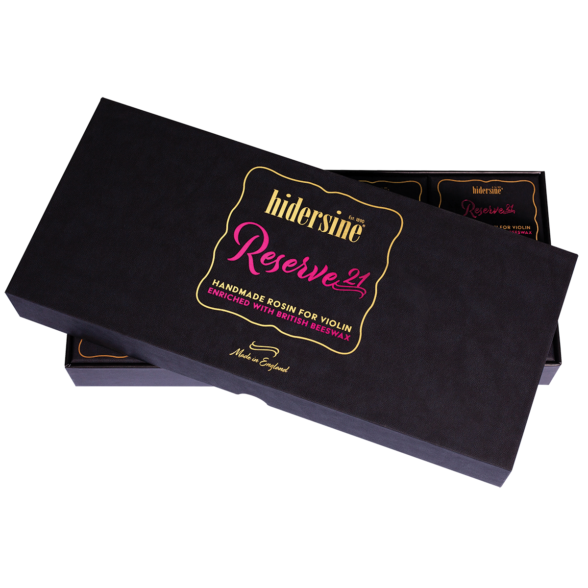 Hidersine Reserve21 Violin Rosin 30g - Medium Hard, Artisanal, Low Dust, High Grip, Includes Drawstring Bag and Microfibre Cloth — view 6