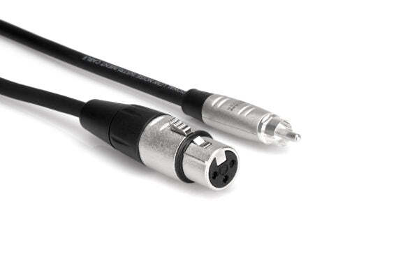 Hosa Pro Unbalanced Interconnect REAN XLR3F to RCA
