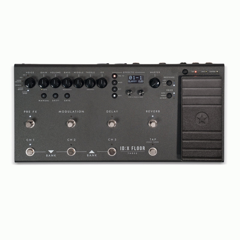 Blackstar ID:X Floor 3 Multi FX Pedal with 12 Amp Models, 35+ Effects, OLED Display, MIDI IN/THRU, USB-C, Expression Pedal, Effects Loop