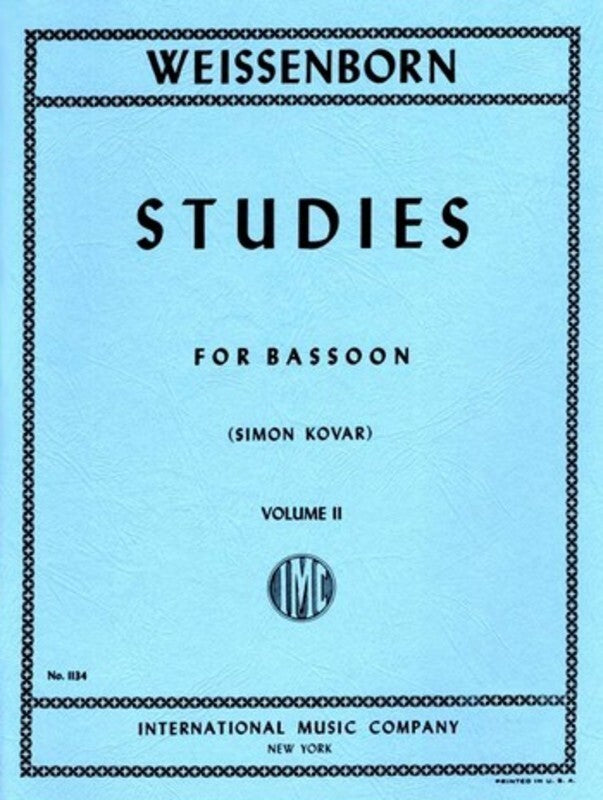 Kovar - 50 Advanced Studies Op 8 Book 2 Bassoon (Softcover Book)
