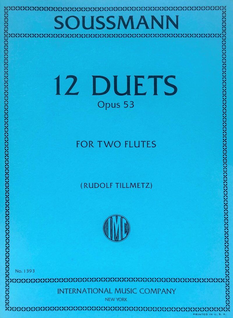 Soussmann - 12 Duets Op. 53 for 2 Flutes