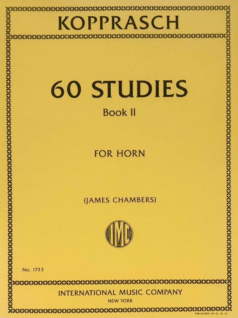 Kopprasch 60 Studies Book 2 for French Horn, Edited by James Chambers