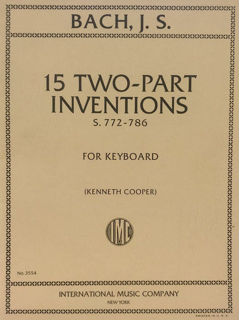 Bach - 15 Two-Part Inventions BWV 772-786 for Piano