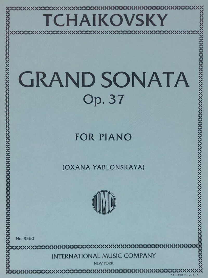Tchaikovsky Grand Sonata Op. 37 for Piano, International Music Company, 1 Page