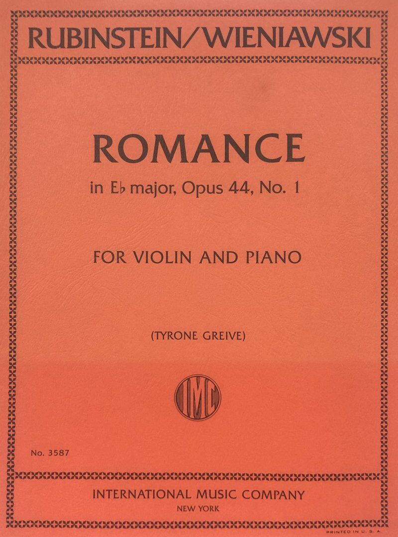 Wieniawski - Romance in Eb Major Op. 44 No. 1 for Violin/Piano