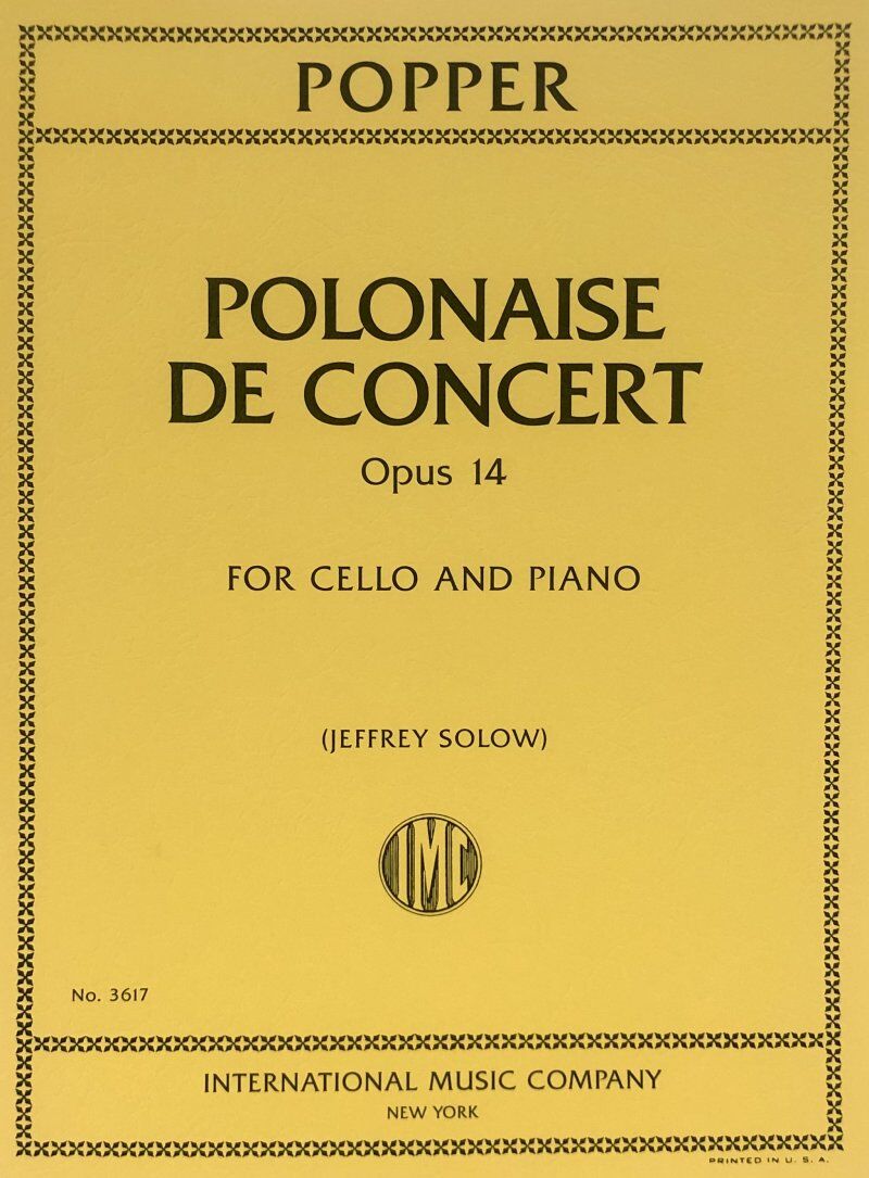 Popper Polonaise de Concert Op. 14 for Cello and Piano