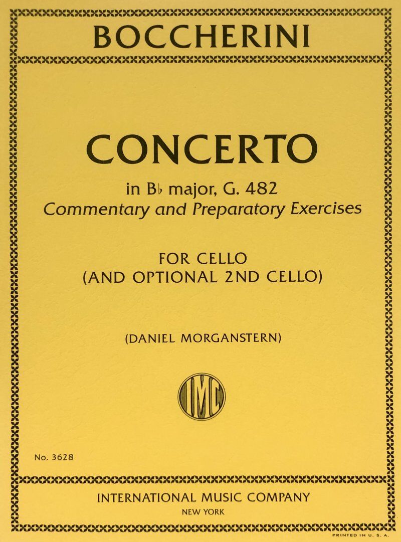 Boccherini Concerto in Bb Major G. 482 Cello Commentary and Prep Exercises