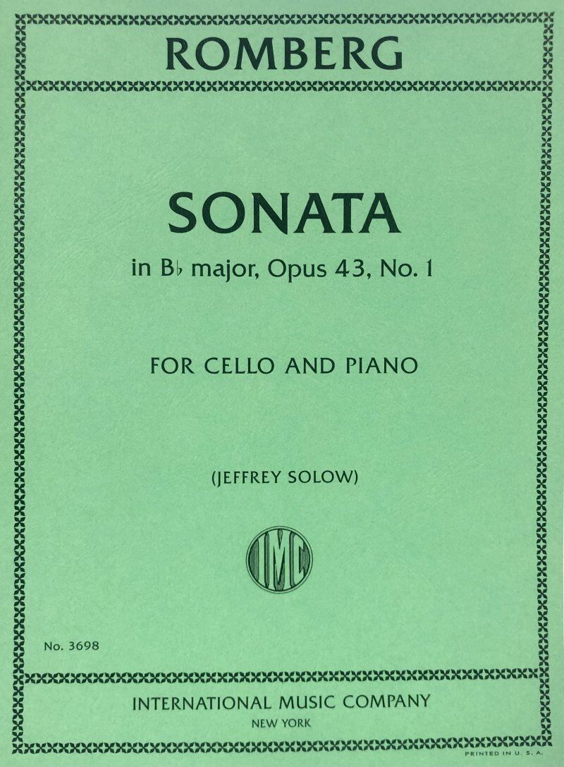 Romberg - Sonata in Bb Major Op. 43 No. 1 for Cello/Piano