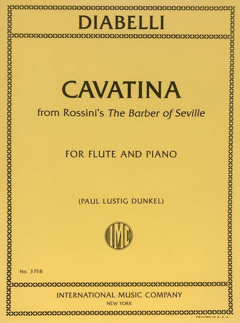 Diabelli: Cavatina from The Barber of Seville — Flute & Piano (International Music Company)