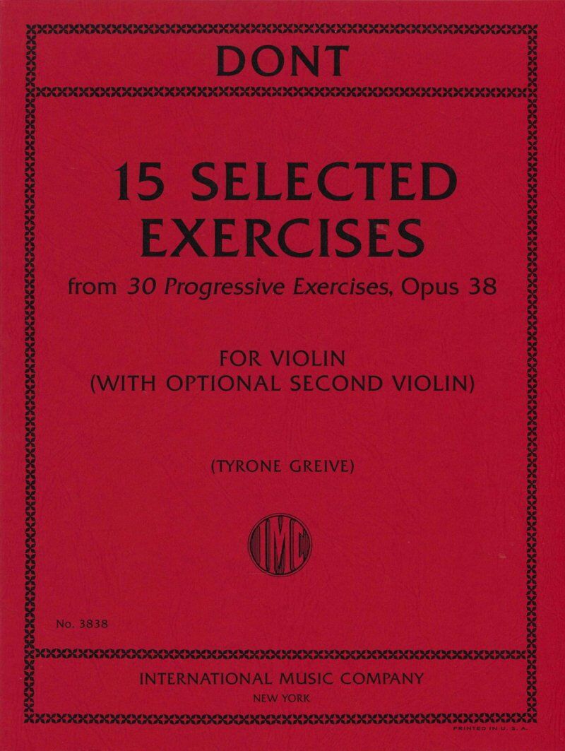 Dont - 15 Selected Exercises from Op. 38 for 2 Violins
