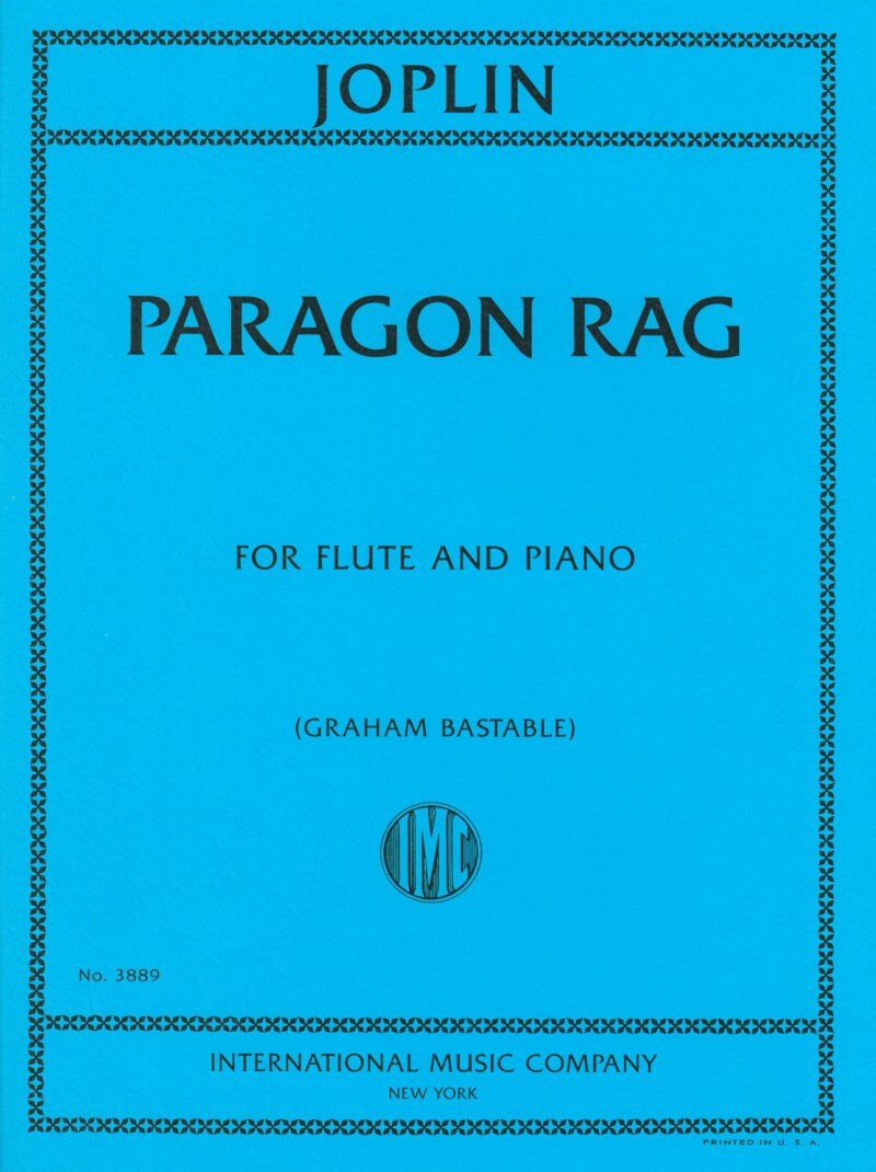 Joplin Paragon Rag for Flute - Arranged by Graham Bastable, Published by International Music Company, 1 Page