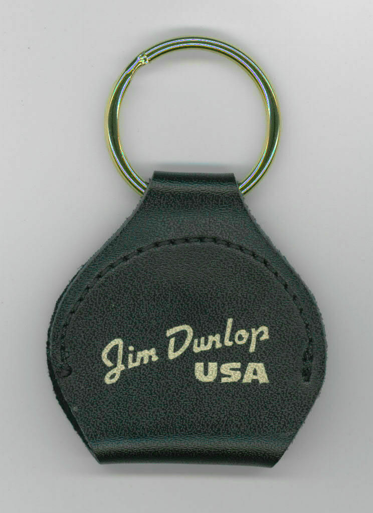 Jim Dunlop Leather Pick Pouch Keychain & Pick Carrier / Holder