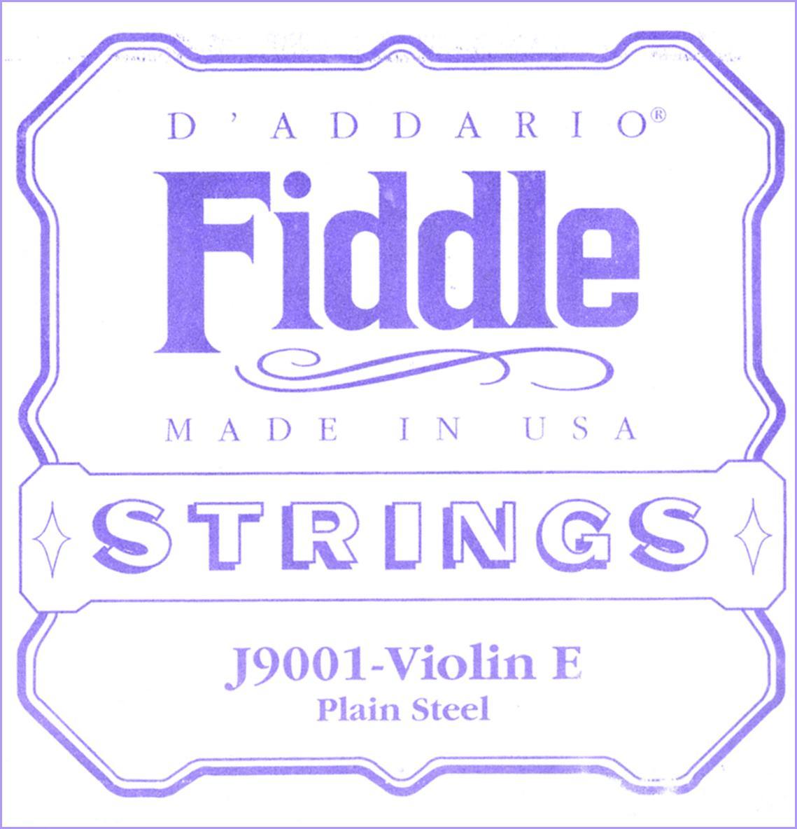 D'Addario Fiddle Single E String, 4/4 Scale, Medium Tension