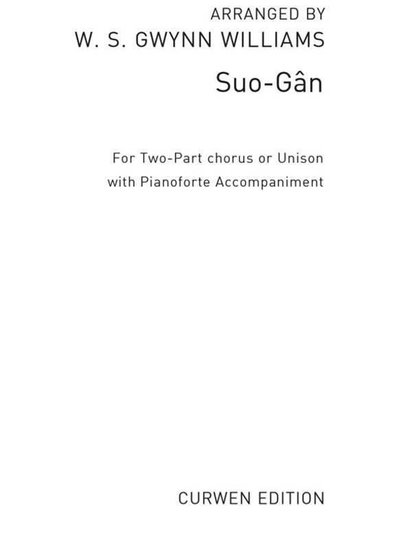 Williams Suo-Gan 2Pt Choir/Piano