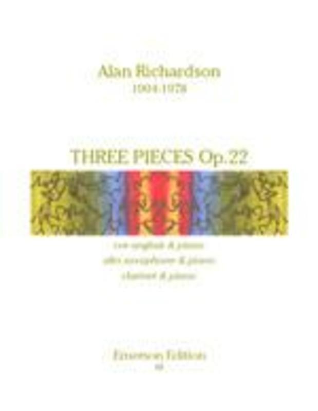 Richardson - Three Pieces Op 22 Cor Anglais/Piano (Softcover Book)
