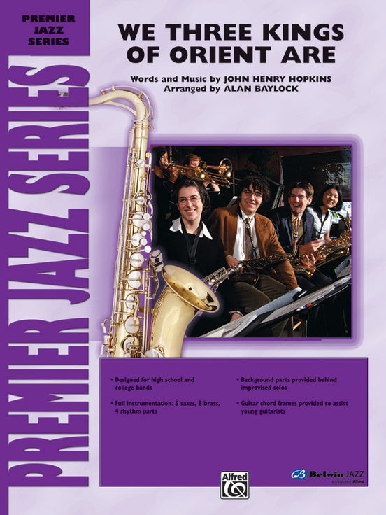 We Three Kings of Orient Are Jazz Ensemble Sheet Music Grade 4.5 Score