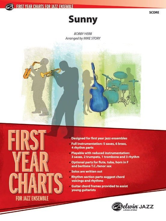 Sunny JE Grade 1 Jazz Ensemble Sheet Music Score