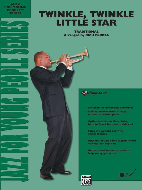 Twinkle Twinkle Little Star Jazz Ensemble Sheet Music Grade 2 Score