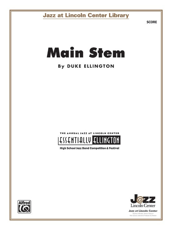 Main Stem JE Grade 3.5 Conductor Score for Jazz Ensemble Sheet Music