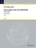 Strauss - Man's Creation for Double Bass, Piano ENG/GER, Richard Strauss, Johannes Oertel Verlag, 8 Pages, Single Sheet