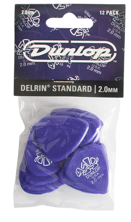 Jim Dunlop 2.00MM Delrin Player Pack Guitar Picks (12-Pack)