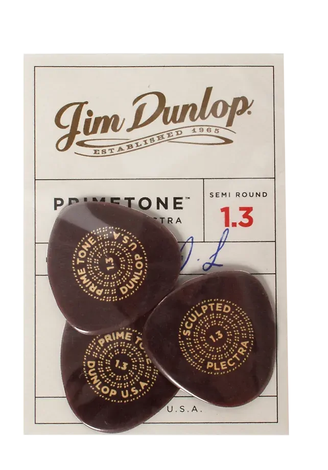 Dunlop 1.3mm Primetone Standard Picks with Grip Players Pack