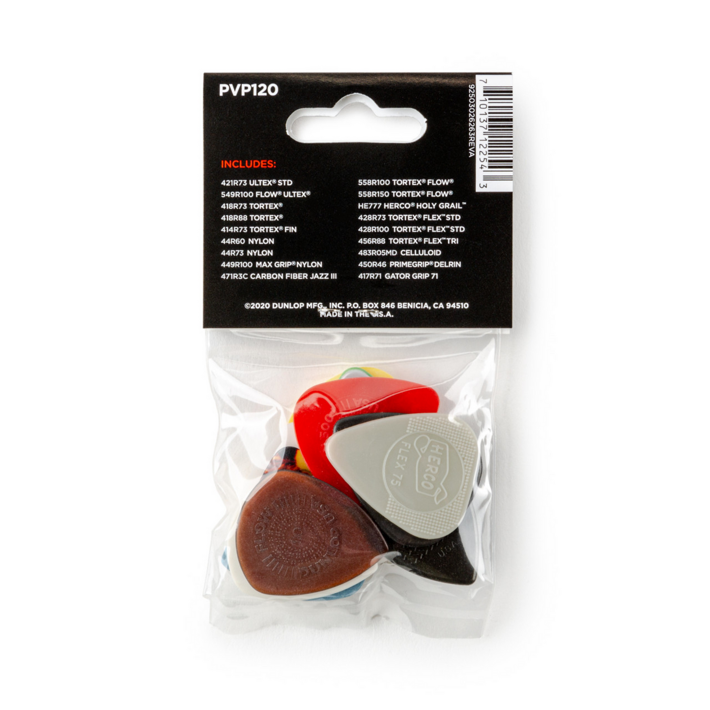 Dunlop PVP120 Recording Pick Variety Pack - 18 Picks, Multiple Materials and Gauges for Studio Work — view 5