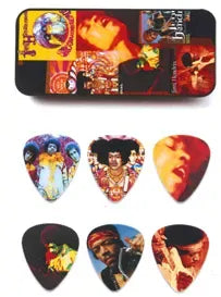 Jim Dunlop Jimi Hendrix Collectors Pick Tin Montage Heavy Q/P12