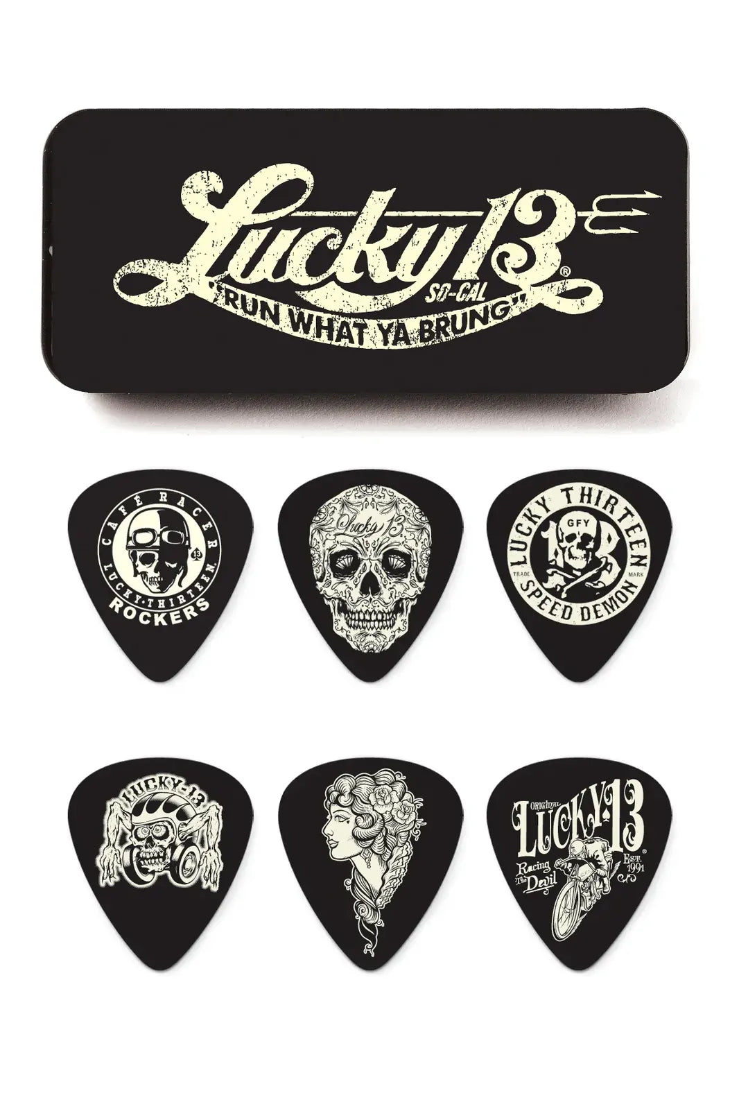 Jim Dunlop Lucky 13 Collector's Pick Tin .73mm Q/P06