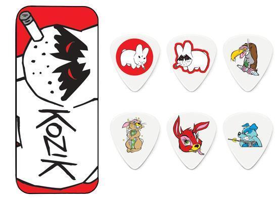 Jim Dunlop Frank Kozik Animals Pick Tin + 6 x Tortex .73mm Guitar Picks *NEW*