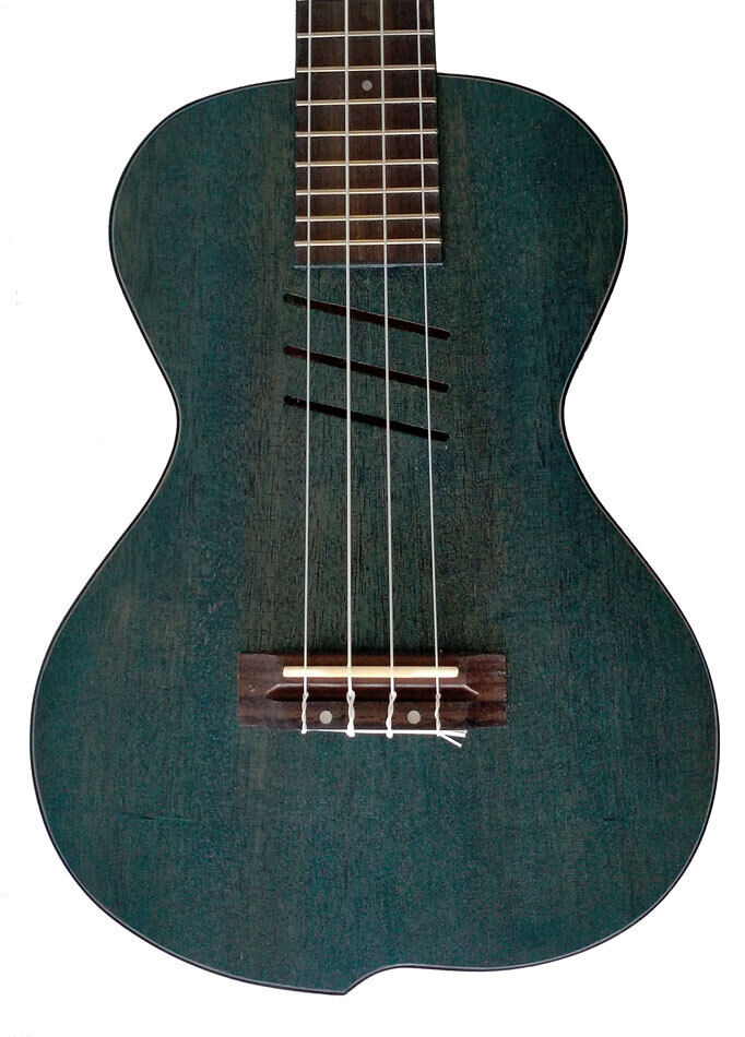 Kealoha JU-Series Concert Ukulele with Offset Design, Stained Ocean Blue — view 3