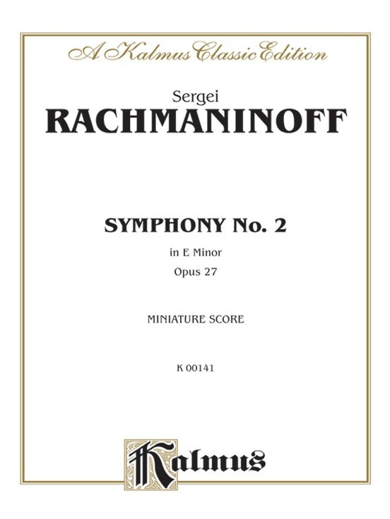 Symphony No 2 in E Minor, Op 27